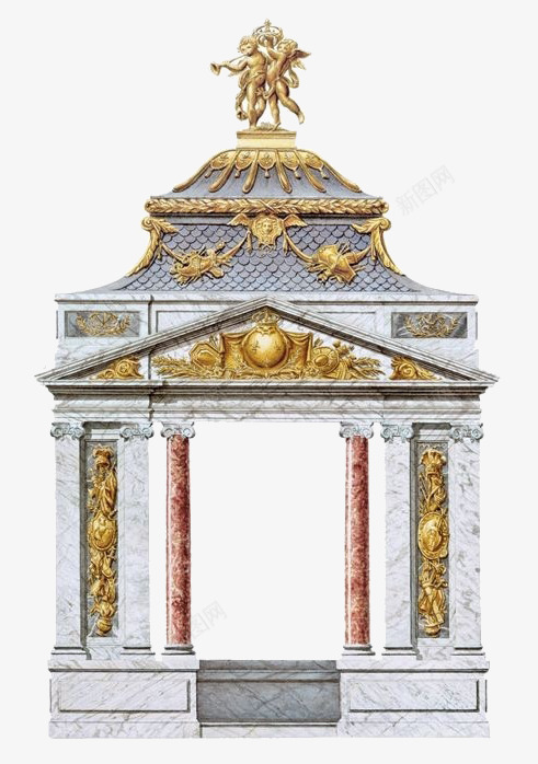 欧洲贵族大门png免抠素材_88icon https://88icon.com 城堡 大门 贵族 门口