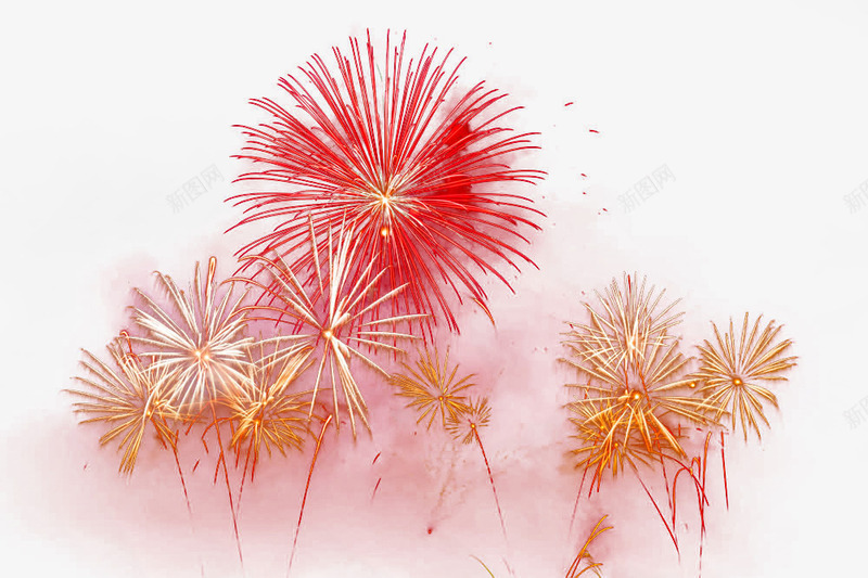 红色散开烟花png免抠素材_88icon https://88icon.com 实物 彩色烟花 烟花 烟花装饰 红色散开烟花 节日氛围