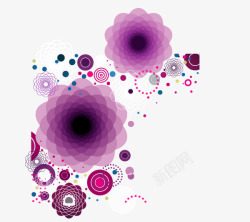 淡紫色抽象花纹图案背景素材