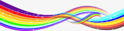 彩色分层彩虹色线条素材