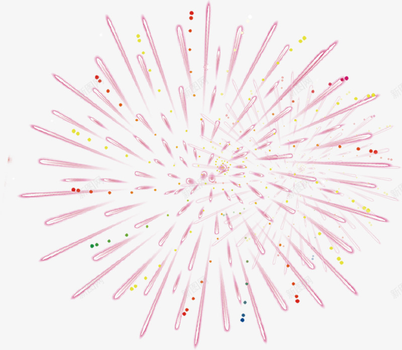 紫色卡通手绘放射烟花png免抠素材_88icon https://88icon.com 卡通 放射 烟花 紫色