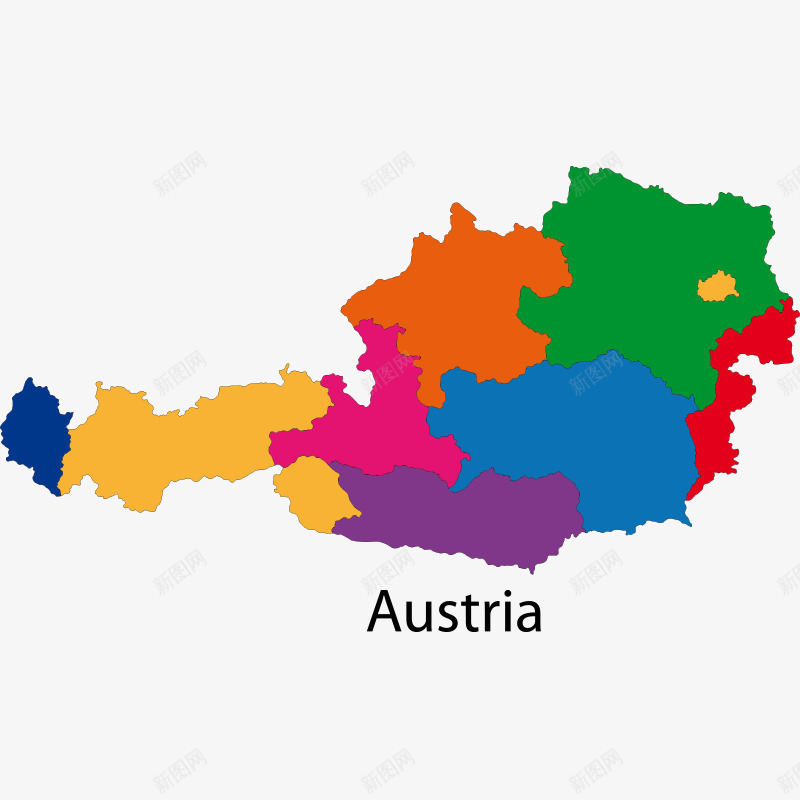 地图欧洲地图png免抠素材_88icon https://88icon.com Austria 国家 国家地图 地图 地图元素 平面 彩色 插画 欧洲地图