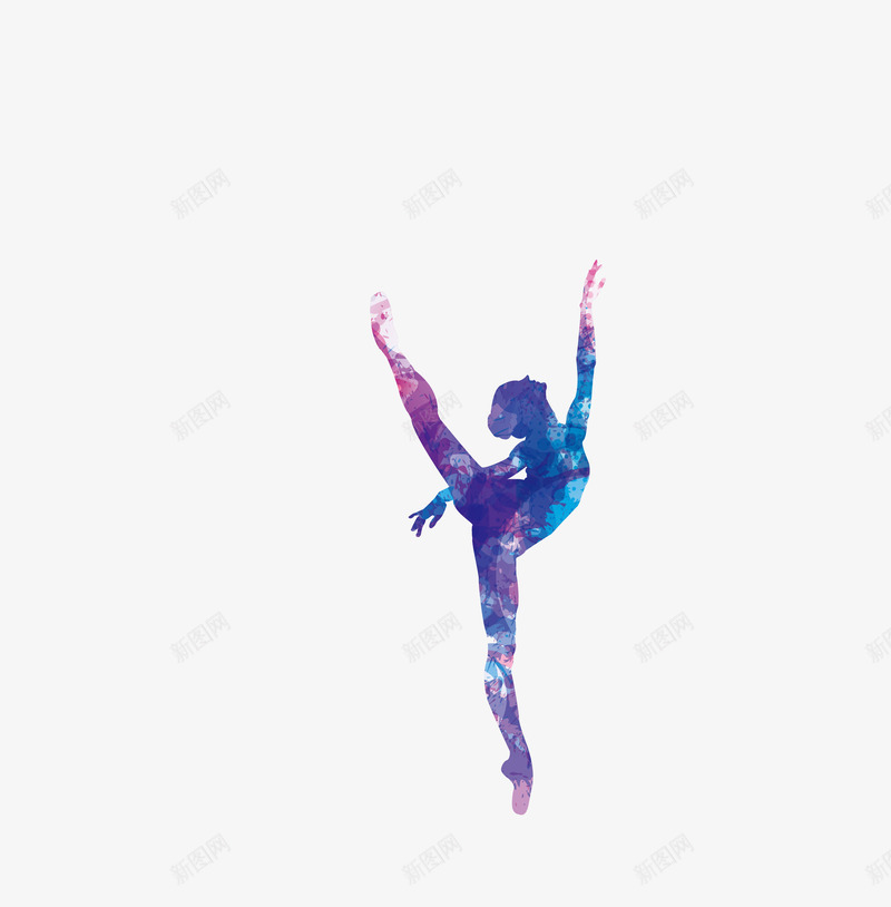 跳芭蕾的人物png免抠素材_88icon https://88icon.com 人物剪影 低多边形 抽象 矢量素材 跳芭蕾