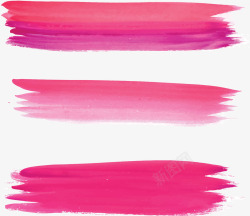 粉红色水彩笔刷横纹矢量图素材