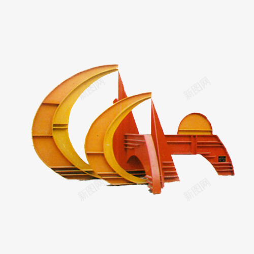 橘色城市雕塑png免抠素材_88icon https://88icon.com 建筑物 抽象 橘色 艺术 装饰