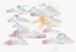 抽象云朵天空背景素材