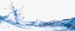 水花抠图蓝色卡通水高清图片
