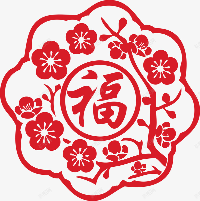 个性创意新年花边框梅花福字png免抠素材_88icon https://88icon.com 个性 个性创意新年花边框梅花福字 创意 创意个性 创意边框 新年 梅花 边框