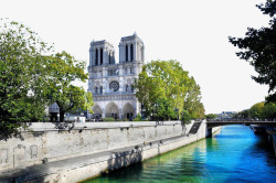 法国巴黎圣母主教座堂摄影素材