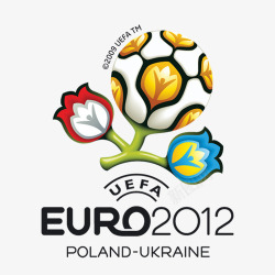 波兰乌克兰欧洲杯会徽高清图片