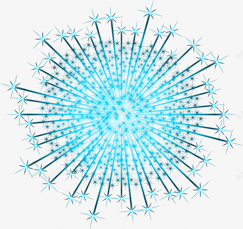蓝色闪耀光芒png免抠素材_88icon https://88icon.com 光芒 光辉 活动 清新 烟火 烟花 绿色 闪耀