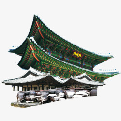 韩国旅游景点古建筑高清图片