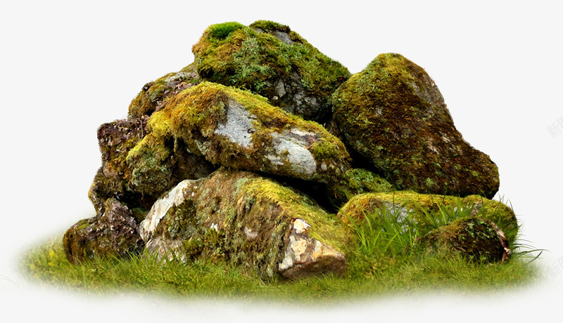 草地上的石头png免抠素材_88icon https://88icon.com PNG素材 石头 绿色 草地