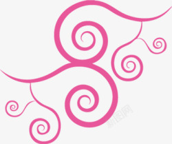 粉色螺旋条纹七夕情人节海报背景素材