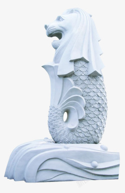 欧洲鱼尾狮雕塑扣底素材