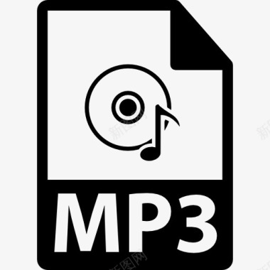 听着音乐MP3文件格式变图标图标