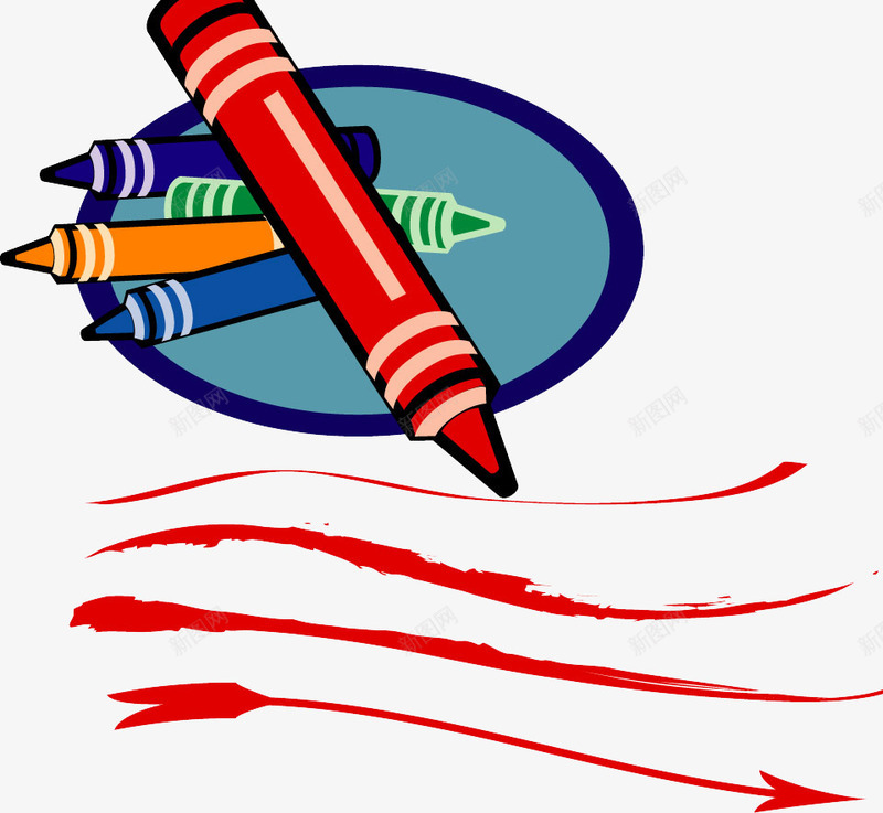 彩色铅笔png免抠素材_88icon https://88icon.com 一只手拿笔写字 彩色画笔 涂色 红色 线条 绘画 绘画铅笔PS笔刷 美术 艺术 铅笔