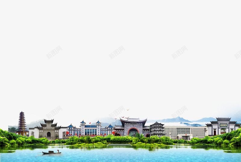 古镇旅游建筑免费png免抠素材_88icon https://88icon.com 古镇 攻略 旅游 景区 景点 风景