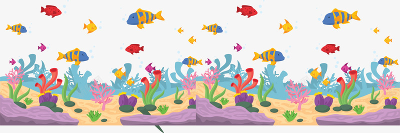 彩色海底世界插画png免抠素材_88icon https://88icon.com 动物 气泡 水草 海底 海洋 珊瑚 石头 鱼