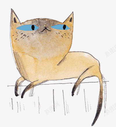 抽象猫咪png免抠素材_88icon https://88icon.com 卡通 宠物猫 小猫 手绘 插画 涂鸦