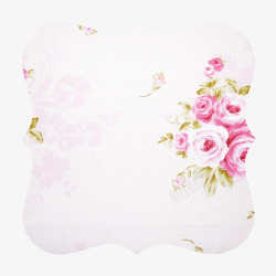 甜美风粉红系蔷薇花朵抱枕素材