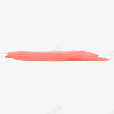 分割线水墨分割线粉红毛笔矢量图图标图标