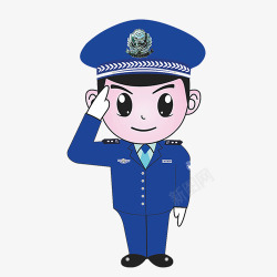 中小学安全教育日警察素材