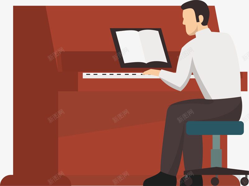 演奏乐器的钢琴演奏人物卡通矢量图ai免抠素材_88icon https://88icon.com 乐器 乐队 卡通 晚会 演奏 演奏家 钢琴演奏 音乐会 音乐指挥 音乐节 矢量图