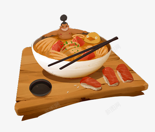 日本美食面条寿司png免抠素材_88icon https://88icon.com 寿司 日本美食 面条