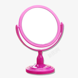 粉红色边框圆镜素材