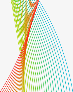 炫彩线条矢量图素材