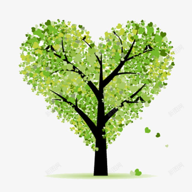 爱心抽象树png免抠素材_88icon https://88icon.com 抽象树 爱心树 环保 环保海报