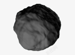 黑色陨石石块素材