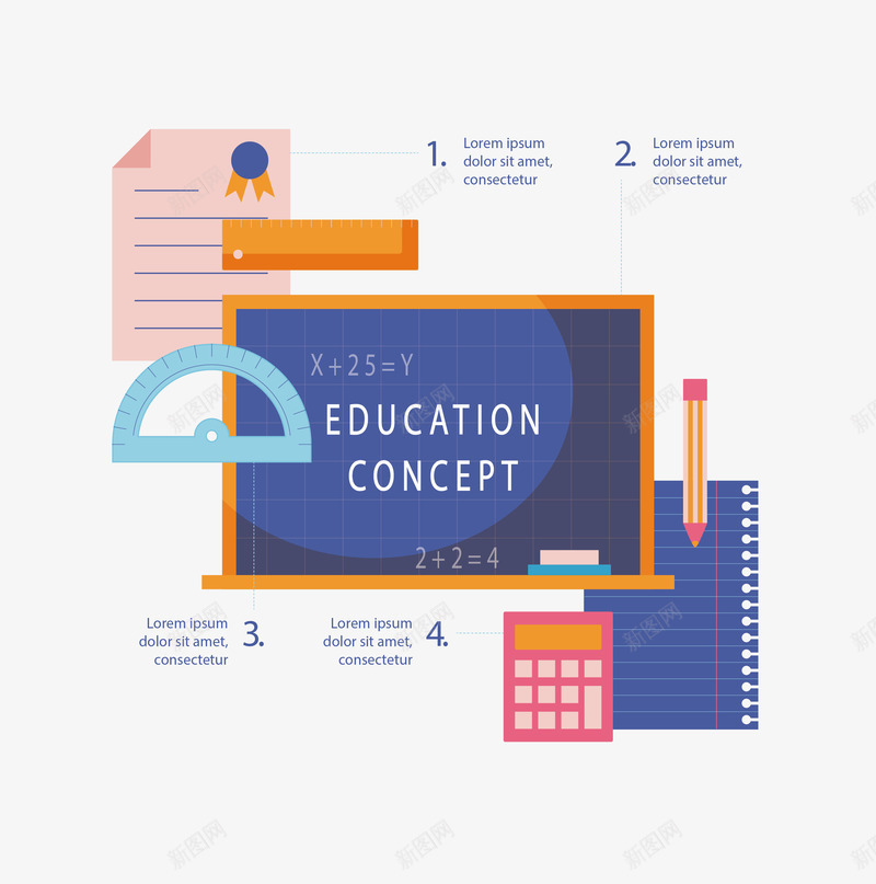 开学日教育黑板海报矢量图ai免抠素材_88icon https://88icon.com 开学 开学日 教育 教育行业 矢量png 黑板 矢量图