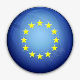 欧洲的国旗对联盟世界国旗图标图标