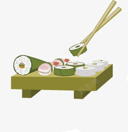 日本料理寿司拼盘精美摆盘素材