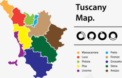 欧洲彩色地图文化素材