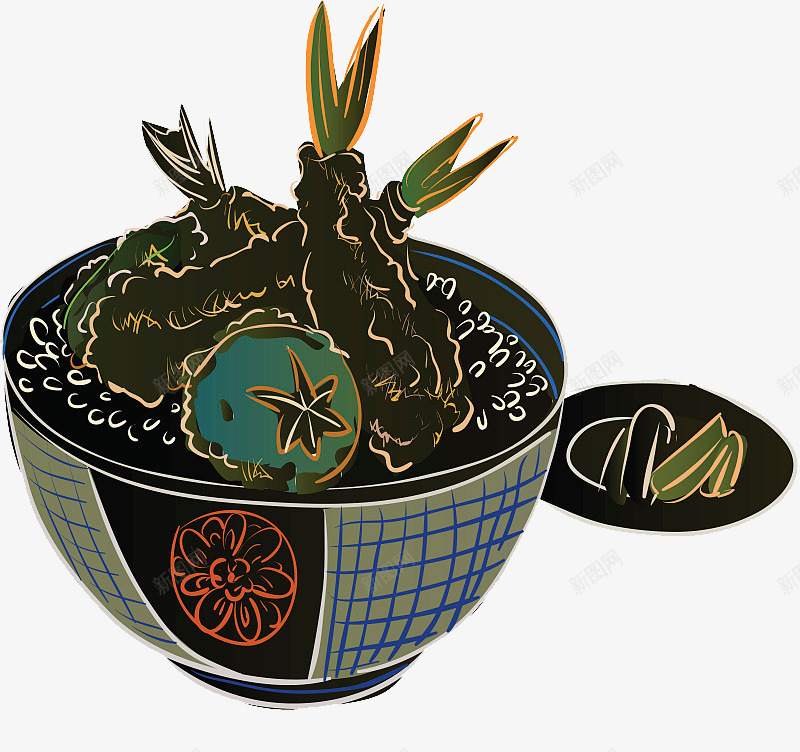 传统日本料理芥末拌饭套餐png免抠素材_88icon https://88icon.com 传统 拌饭套餐 料理 日本 日餐 碗 米饭 芥末