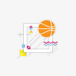 篮球抽象背景素材