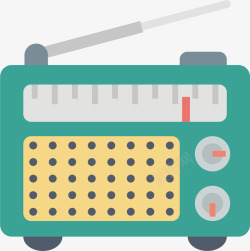 绿色收音机绿色的收音机矢量图高清图片