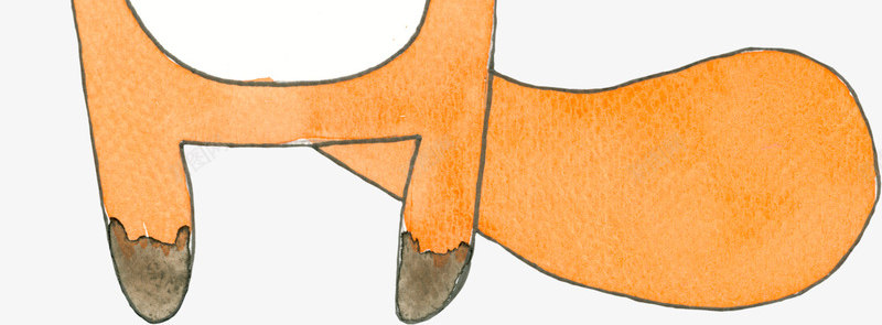 一条鱼和一只小狐狸png免抠素材_88icon https://88icon.com 动物 小狐狸 小鱼 尾巴 手绘图 水彩 狡猾的
