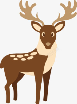 棕色麋鹿棕色的麋鹿矢量图高清图片