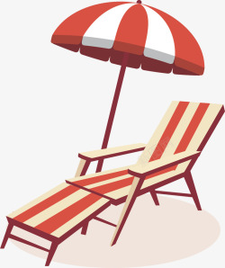红白条纹背景图片沙滩条纹懒人躺椅高清图片