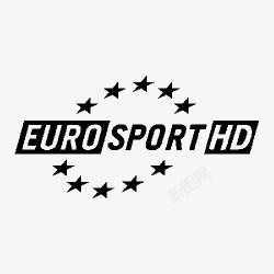 eurosport欧洲体育黑色的Tvchannelicons图标高清图片