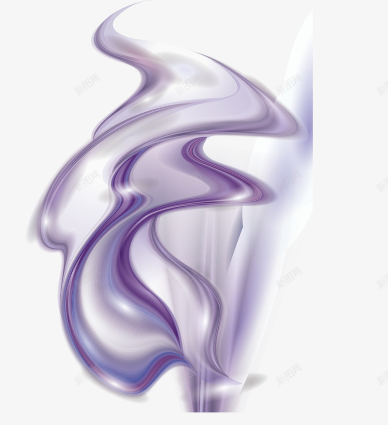 紫色渐变流线型图案矢量图ai免抠素材_88icon https://88icon.com 动感线条 曲折 曲线 流线 流线型图案 炫彩线条 矢量图