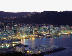新西兰景区惠灵顿风景图高清图片