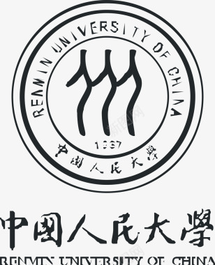 矢量婚礼logo中国人民大学logo矢量图图标图标