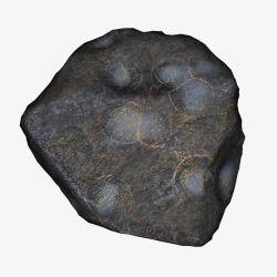 黑色陨石石块素材