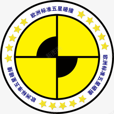 logo欧洲标标准五星碰撞LOGO图标图标