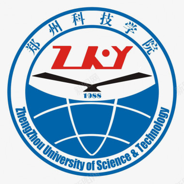 科技方块背景郑州科技学院logo图标图标